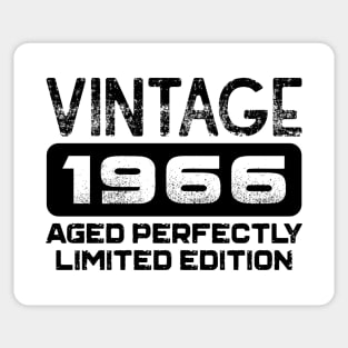 Birthday Gift Vintage 1966 Aged Perfectly Sticker